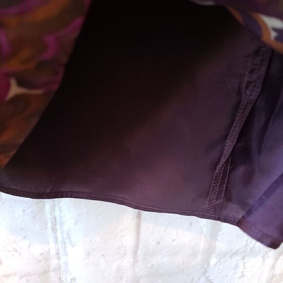 NANETTE LEPORE Sleeveless Purple Print Silk Dress 4 - Picture 7 of 9